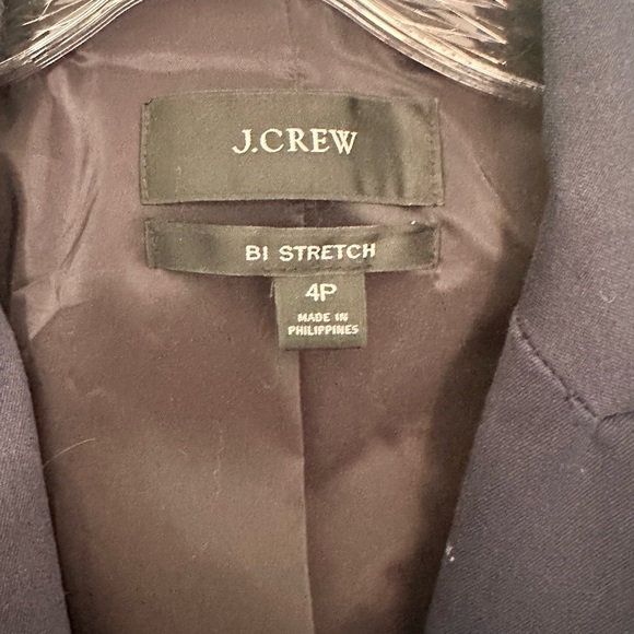 EUC J.Crew Bistretch Navy Blazer 4P - Picture 5 of 5